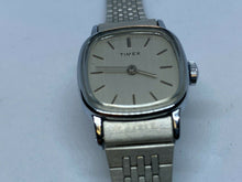 Load image into Gallery viewer, Unused Vintage Timex Lady Silver Barrel Hand-Wind Mechanical Watch Hours