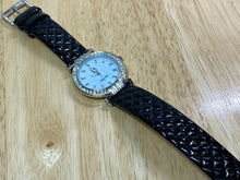 Load image into Gallery viewer, Victoria Wieck Bling Crystals MOP Leather Analog Quartz Watch Hours~New Battery