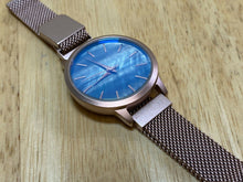 Load image into Gallery viewer, Unused Ortz Lady Tan MOP Dial Mesh Band Analog Quartz Watch Hours~New Battery