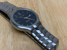 Load image into Gallery viewer, Vintage Nicolet Men 30m Silver Black Brass-Steel Quartz Watch Hour~Date~New Batt