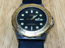 Load image into Gallery viewer, Vintage Telux Men 150m French Movt Moving Bezel Analog Quartz Watch Hour~New Bat