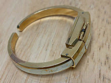 Load image into Gallery viewer, VTG Atlanta Lady 20 Micron Gold Plated Enamel Cuff Swiss Hand-Wind Watch Hours