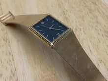 Load image into Gallery viewer, Seiko 5P32-5239 Men Gold Tone Black Rectangle Analog Quartz Watch Hours~New Batt