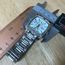 Load image into Gallery viewer, Anne Klein Lady 8 Real Diamonds Barrel Quartz Watch Hours~Day Date~New Battery