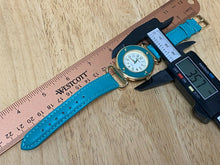 Load image into Gallery viewer, Unused Embassy By Gruen Lady Gold Tone Green Analog Quartz Watch Hour~New Batter