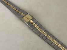Load image into Gallery viewer, Vintage Le Baron Hong Kong Lady Dual Tone Square Hand-Wind Mechanical Watch Hour