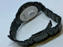 Load image into Gallery viewer, Unused WWOOR Men All Black Roman Dial Analog Quartz Watch Hours~Date~New Battery