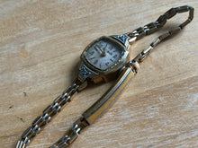 Load image into Gallery viewer, VTG Bulova 23 Lady 10k RGP GF 2 Real Diamonds Hand-Wind Mechanical Watch Hours