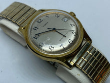 Load image into Gallery viewer, VTG Timex Marlin 27820-10580 Men Gold Tone Hand-Wind Mechanical Watch Hours~Date