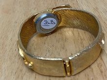 Load image into Gallery viewer, Vintage Pilgrim Lady 17J Gold Tone Cuff Bangle Hand-Wind Mechanical Watch Hours