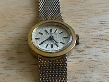 Load image into Gallery viewer, VTG Tempus Lady 21 Jewels Gold Tone 10k GF Band Hand-Wind Mechanical Watch Hours