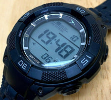 Load image into Gallery viewer, Unknown Logo Mens 100m Black Digital Quartz Alarm Chrono Watch Hours~New Battery