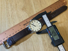 Load image into Gallery viewer, Stuhrling Swiss Men 50m Silver Steel Leather Analog Quartz Watch Hour~New Batter