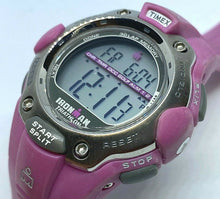 Load image into Gallery viewer, Timex Ironman Men Lady Purple Silver Digital Alarm Chrono Watch Hour~New Battery