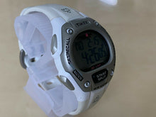 Load image into Gallery viewer, Timex Ironman Lady 100m Silver White Digital Alarm Chrono Watch Hour~New Battery