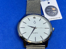 Load image into Gallery viewer, Unused Crystals From Swarovski Mens Silver Analog Quartz Watch Hours-New Battery
