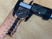 Load image into Gallery viewer, Unused Anne Klein Lady 30m Rose Gold Tone Blue Analog Quartz Watch Hour~New Batt