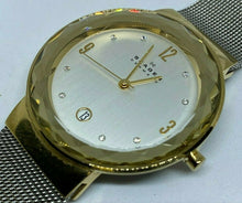 Load image into Gallery viewer, Skagen Denmark Men Lady 30m Dual Tone Analog Quartz Watch Hour~Date~New Battery