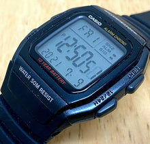 Load image into Gallery viewer, Casio W-96H Mens 50m Silver Digital Alarm Chrono Quartz Watch Hours~New Battery
