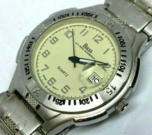 Load image into Gallery viewer, G.H. Bass Mens Silver Tone White Dial Analog Quartz Watch Hours~Date~New Battery