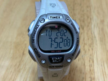 Load image into Gallery viewer, Timex Ironman Lady 100m Silver White Digital Alarm Chrono Watch Hour~New Battery