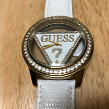 Load image into Gallery viewer, GUESS U10045L1 Lady Triangle Dial Gold Tone Analog Quartz Watch Hour~New Battery