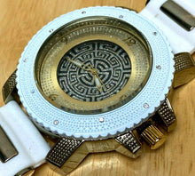 Load image into Gallery viewer, Joe's Crown Men Moving Bezel Beefy Gold Tone Analog Quartz Watch Hour~New Batter