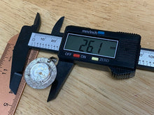 Load image into Gallery viewer, VTG Webster Swiss Lady Silver Thick Crystal Hand-Wind Pendant Pocket Watch Hours