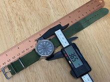 Load image into Gallery viewer, Timex Weekender Indiglo Men Silver Green Band Analog Quartz Watch Hours~New Batt