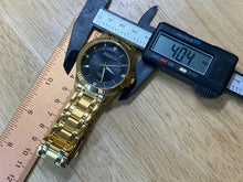 Load image into Gallery viewer, Dreaming Q&P Men Gold Tone Black Dial Luxury Analog Quartz Watch Hour~New Batter