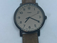 Load image into Gallery viewer, Timex Indiglo Mens 30m Black Brown Leather Analog Quartz Watch Hours~New Battery
