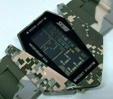 Load image into Gallery viewer, SKMEI Men 50m Unique Shape Reverse LCD Digital Alarm Chrono Watch Hours~New Batt