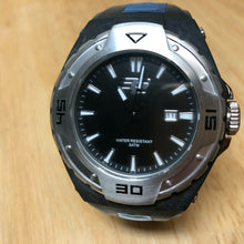 Load image into Gallery viewer, Unused 32 Degrees Men 100m Black Silver Analog Quartz Watch Hour~Date~New Batter