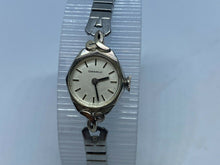 Load image into Gallery viewer, Vintage Caravelle-Bulova Lady Silver Cocktail Hand-Wind Mechanical Watch Hours