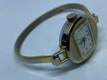 Load image into Gallery viewer, Vintage Lucerne Swiss Gold Tone Lady Cuff Bangle Hand-Wind Mechanical Watch Hour