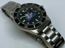 Load image into Gallery viewer, VTG Miller Men Submariner-Style Black Silver Analog Quartz Watch Hour~New Batter