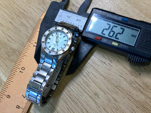 Load image into Gallery viewer, Bulova Marine Star Lady 30m 12 Real Diamonds Quartz Watch Hours~Date~New Battery