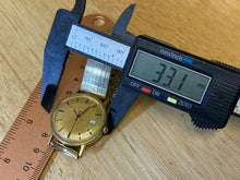 Load image into Gallery viewer, Vintage Timex Mercury Men Gold Tone Stretch Hand-Wind Mechanical Watch Hour~Date