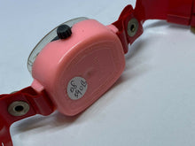 Load image into Gallery viewer, Vintage Merry USA Made Kids Pink Red Plastic Toy Hand-Wind Mechanical Watch Hour