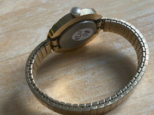 Load image into Gallery viewer, Vintage Timex Lady Gold Tone UFO Style Stretch Hand-Wind Mechanical Watch Hours