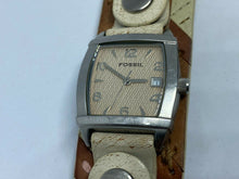 Load image into Gallery viewer, Fossil JR-9011 Lady 50m Wide Leather Bund Band Steel Quartz Watch Hours~New Batt