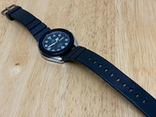 Load image into Gallery viewer, VTG Waltham Mens Silver Black Diver Style Analog Quartz Watch Hours~New Battery