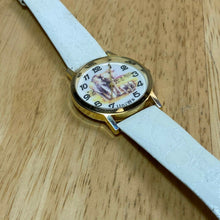 Load image into Gallery viewer, Vintage Uniwa Elephant Dial Mens Gold Tone Analog Quartz Watch Hours~New Battery