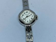 Load image into Gallery viewer, VTG Caravelle Bulova Lady Silver Diamond-Shape Hand-Wind Mechanical Watch Hours
