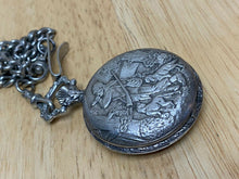 Load image into Gallery viewer, VTG Andre Rivalle Men 17J Silver Hunting Half-Hunter Hand-Wind Pocket Watch Hour