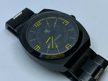 Load image into Gallery viewer, Express Mens 30m Black Steel Japan Movt Analog Quartz Watch Hours~New Battery