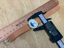 Load image into Gallery viewer, Vintage Armitron Men Gold Tone Moon Phase Leather Quartz Watch Hours~New Battery