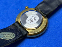 Load image into Gallery viewer, St Martin Lady Gold Tone Music Themed Leather Analog Quartz Watch Hours~New Batt