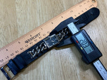 Load image into Gallery viewer, ESPRIT Lady Chain Leather Band Rectangle Analog Quartz Watch Hours~New Battery