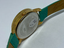 Load image into Gallery viewer, Romilly Men Lady Gold Tone Green Rhinestone Analog Quartz Watch Hour~New Battery